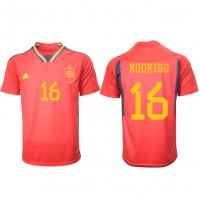 Spanien Rodri Hernandez #16 Fußballbekleidung Heimtrikot WM 2022 Kurzarm